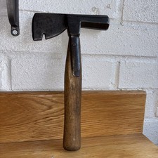 Vintage Brades Roofing / Slaters Strap Hammer Rare Wooden Handle 