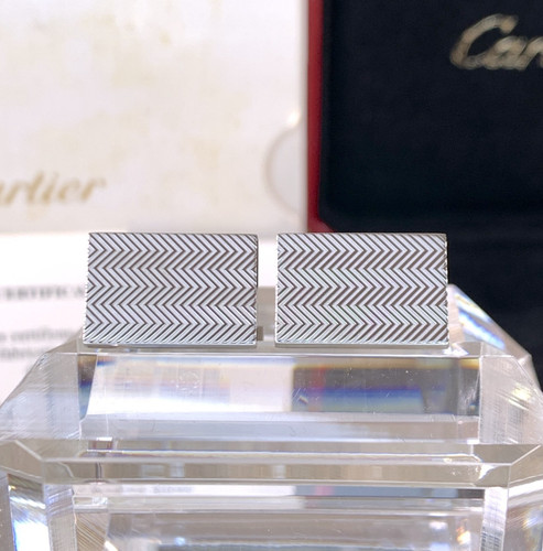 Cartier cufflinks chevron - cartier,