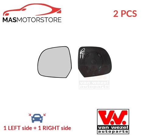 Rear view mirror glass pair - rear,