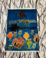 Rare Afghan Helicopter War Rug