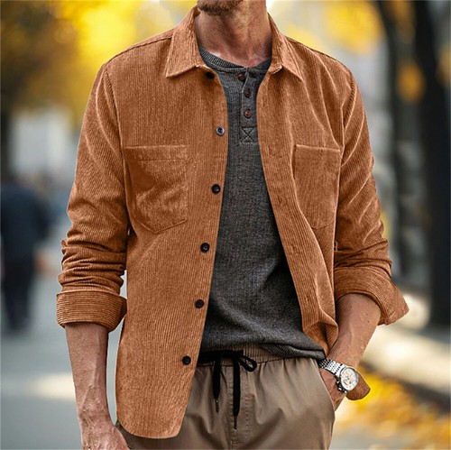 Men corduroy jacket fashion - men's,