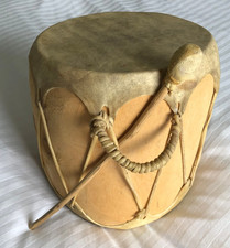 Vintage 1980's Native American Drum from Taos Pueblo