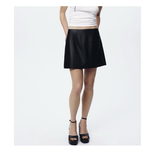 Zara faux leather mini skirt - zara,
