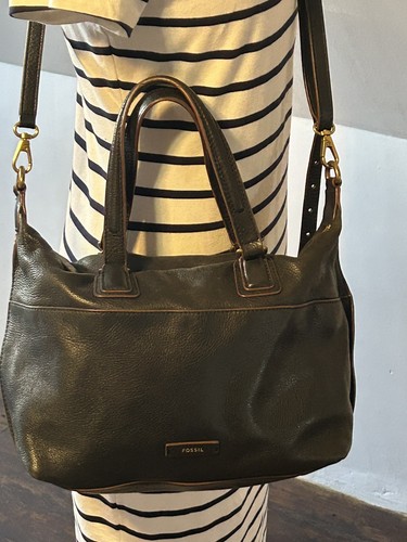 Fossil julia satchel black - fossil,