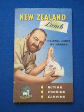 New Zealand Lamb Booklet  - Helpful Hints by Harben   c1954