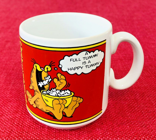 Garfield full tummy is - full,
