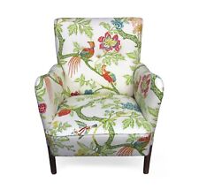 Danish Lounge Chair By Peter Hvidt / Fritz Hansen in Schumacher Fabric retro 50s