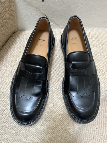 Hugo boss men black loafers - men's,