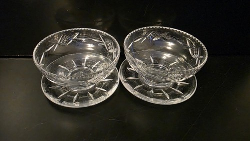 Vintage crystal footed - 2,
