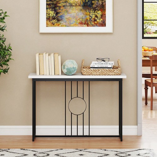 Faux marble console table gold - marble,