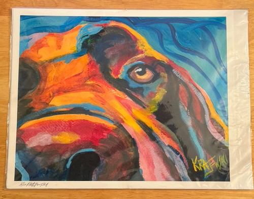 Contemporary watercolor print
