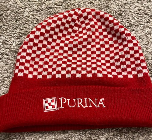 Purina pet food knitted beanie - knitted,