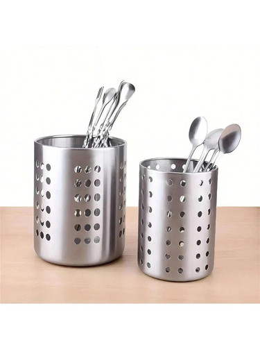 Stainless steel cutlery stand - steel,