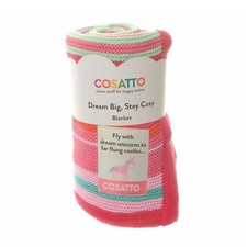 Baby blanket knitted pram cot - knitted,