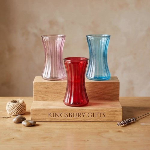Fluted glass flower - fluted,