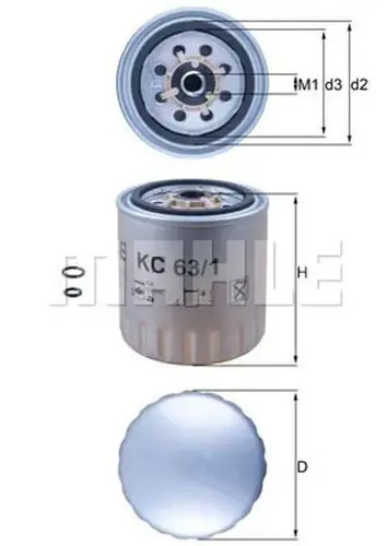 Fuel filter spin - filter,