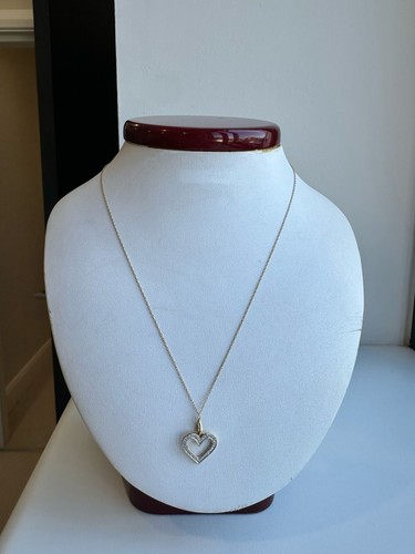 14k yellow gold open hear - 14k,