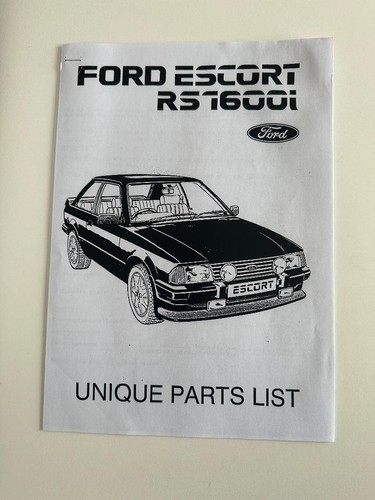 Ford escort rs1600i part - ford,