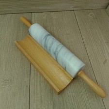 Marble Rolling Pin With Wooden