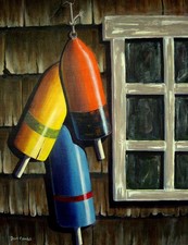 Lobster Buoy Maine Coastline