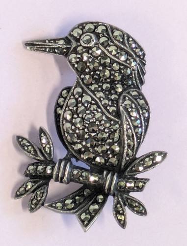 Vintage silver marcasite - silver,