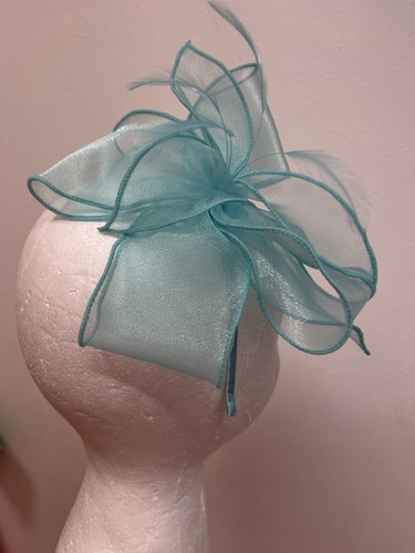 Hawkins aqua fascinator hair - aqua,