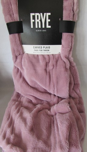 Frye carved plaid - faux, fur