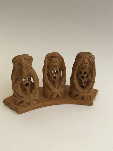 Wooden carved three wise - wooden,