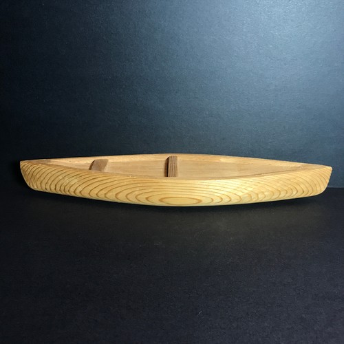 Vintage wooden canoe carving - vintage,