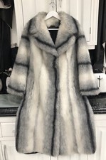 Ladies Long Faux Fur Winter Coat By W.W.F. Wildlife By Astraka Size S Uk 8 10