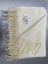 Ivory Cashmere Throw Or