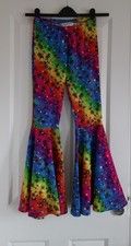 NWOT Flared Trousers PIEDMONT BOUTIQUE USA Hippy Disco Fancy Dress Size S