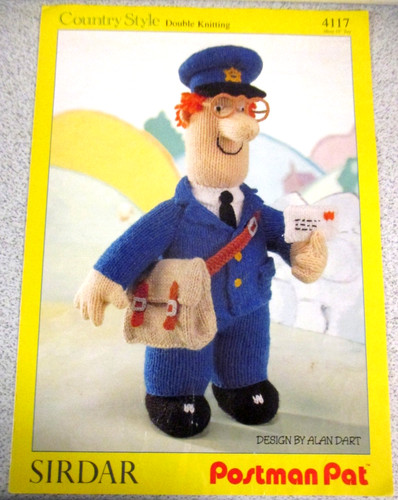 Postman pat toy knitting - postman,