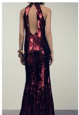 Zara - Rrp £69 Long Dark Red