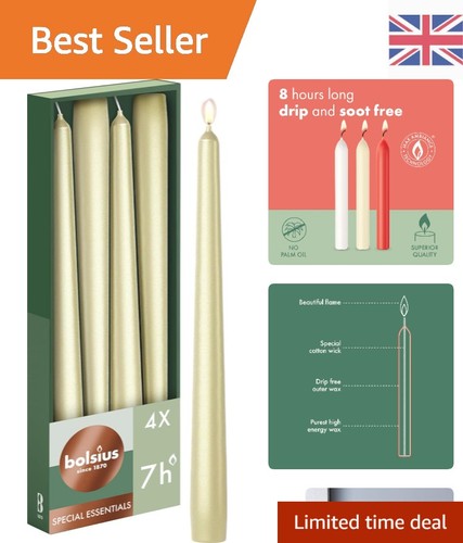 Chic unscented tapered candles - tapered,
