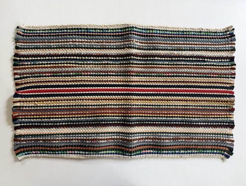 Vintage handmade woven - woven, rug