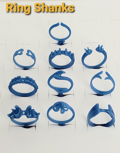 Lot ring shanks wax - of,