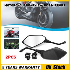 Pair Universal 10mm Rear View Side Mirrors Round Motorcycle Rear View Mirror