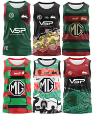 RUGBY MEN's 2025 NEW NRL TANK SOUTH SYDNEY RABBIT INDIGENOUS VEST JERSEY S-5XL