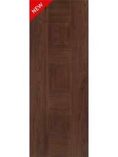 Internal Catalonia Walnut Finished 5P Center Panels Solid Fire Rated FD30 Doors