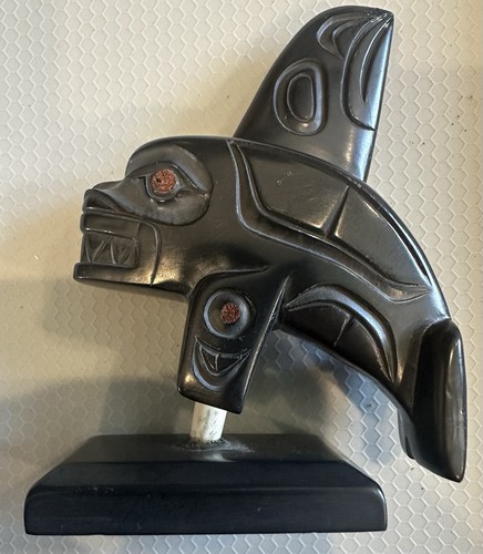 Signed norman russ haida - signed, haida-style