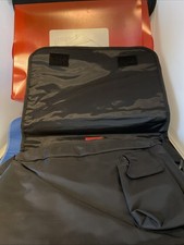 Hugo Boss Nylon Shoulder Strap Messenger Bag Black/Red, 17"x14" rare