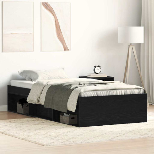 Bed frame black oak - frame,