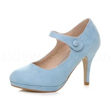 WOMENS LADIES MID HIGH HEEL