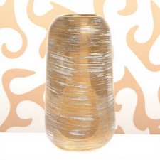 Gold Ceramic Vase Hestia Gold Swirl Vase Modern Vases 24cm Home Decor Gift