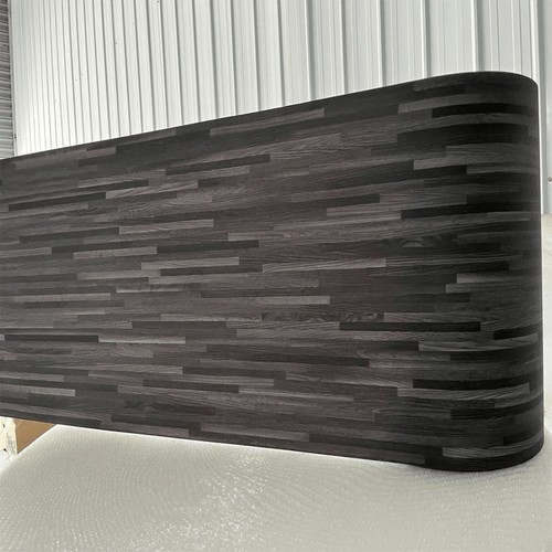 Dark grey wood effect - grey,