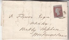 QV Imperf Penny Red Entire: Penrith to Kirkby Stephen, 24-25 Nov 1851