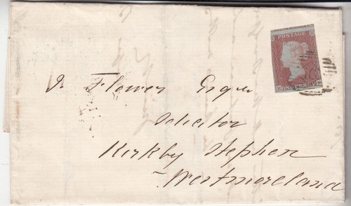 Imperf penny red - qv,