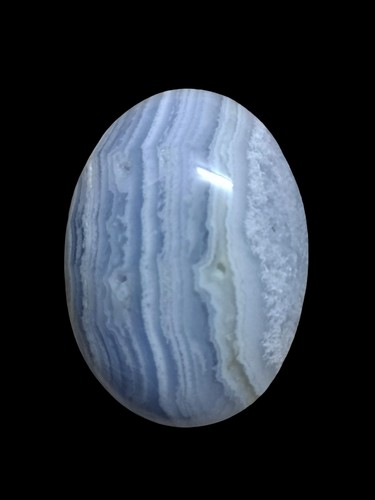 Blue lace agate - blue, palm
