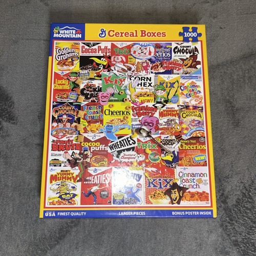 White mountain cereal boxes - white,